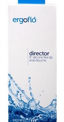 ergoflo director 8 inch silicone flex tip anal douche