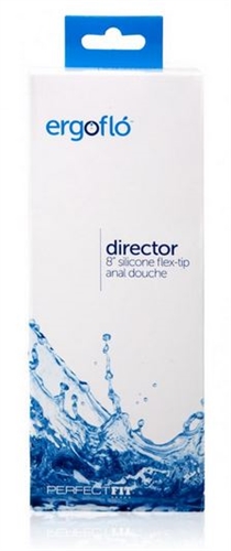 ergoflo director 8 inch silicone flex tip anal douche