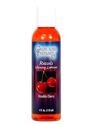 razzels warming lubricant kissable cherry 4 oz. bottle