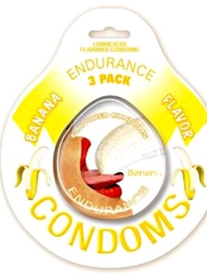 endurance condoms banana 3 pack