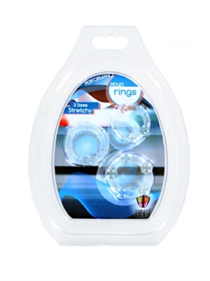 performance penis ring set of 3 clear