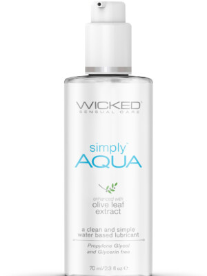 simply aqua fragrance free lubricant 2.3 fl. oz.
