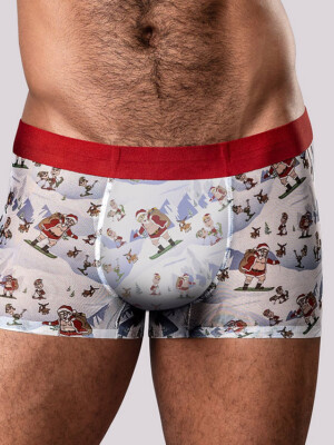 christmas trunks seamless sheer short medium