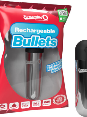 screaming o rechargeable bullets siliver