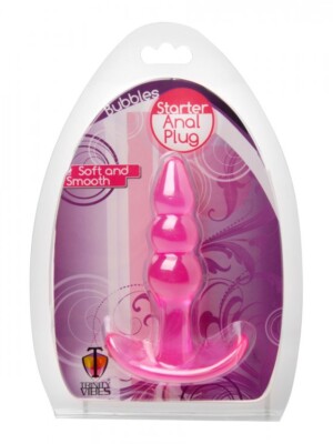 bubbles bumpy starter anal plug pink