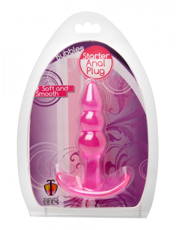 bubbles bumpy starter anal plug pink