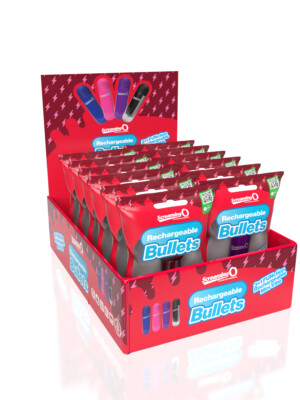 screaming o rechargeable bullets in pop box assorted