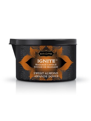 ignite sweet almond massage candle 6 oz.