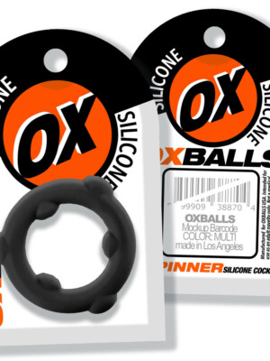 spinner single silicone ring black silicone