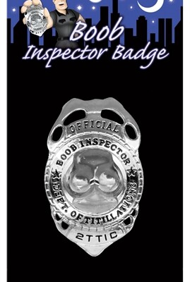 boob inspector badge