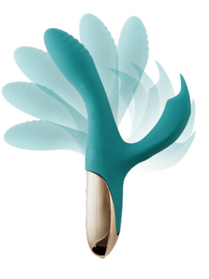 skyler silicone bendable rabbit green