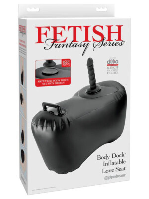 fetish fantasy series body dock inflatable love seat black