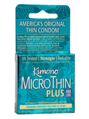 kimono microthin plus aqua lube 3 pack