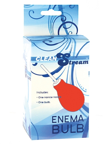 enema cleansing bulb red