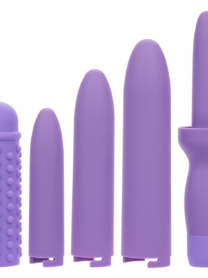 dr. laura berman rechargeable dilators set of 4 locking sizes plus sleeve purple