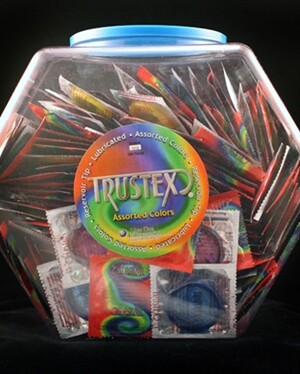 trustex assorted colors lubricated condoms 288 piece fishbowl trustex assorted colors lubricated condoms 288 piece fishbowl