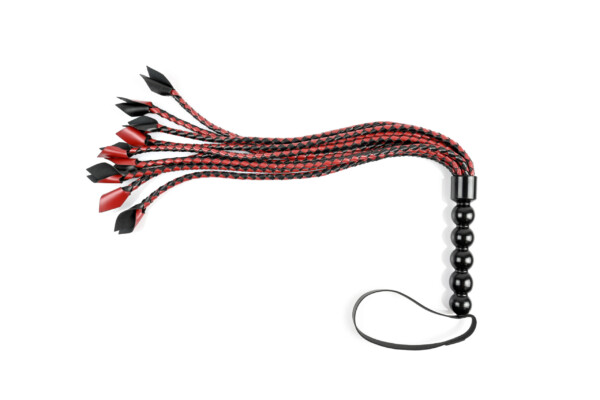 saffron braided flogger