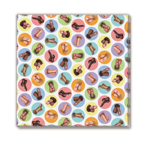 mini penis napkins 8 pack