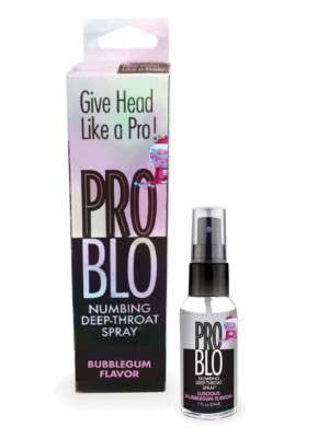pro blo throat numbing spray 1oz bubblegum pro blo throat numbing spray 1oz bubblegum