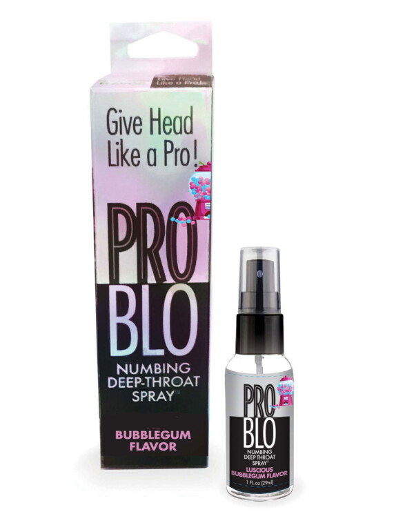 pro blo throat numbing spray 1oz bubblegum