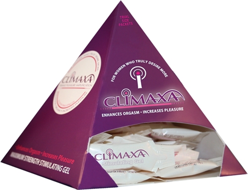 climaxa stimulating gel 50 pieces sample display