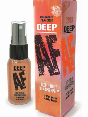 deep af deep throat numbing spray cinnamon 1 fl. oz.