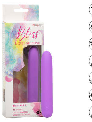 bliss liquid silicone mini g vibe purple