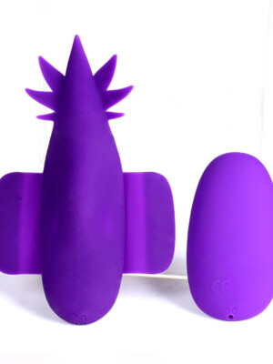 sativa 10 function remote control panty vibrator 420 series purple