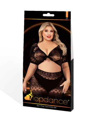 2 piece crop top and skirt set queen size black 2 piece crop top and skirt set queen size black