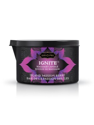 ignite massage candle island passion berry 6 oz.