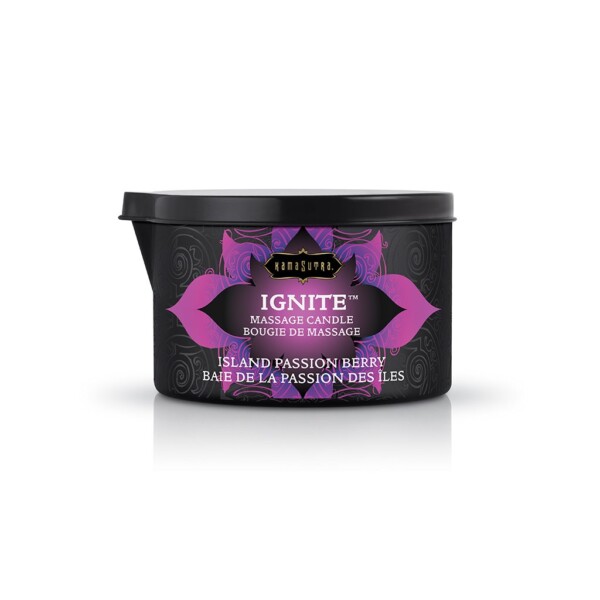 ignite massage candle island passion berry 6 oz.
