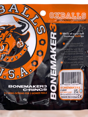 bonemaker 3 pack boner rings clear