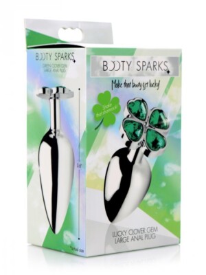 lucky clover gem anal plug large