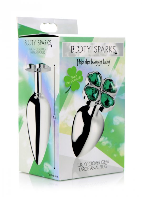 lucky clover gem anal plug large
