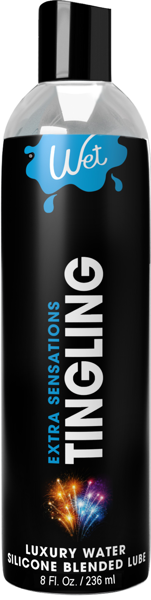 wet extra sensations tingling water/silicone blend based lubricant 8 oz