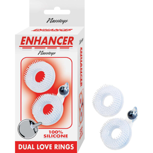 enhancer dual love rings clear enhancer dual love rings clear