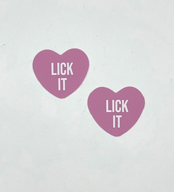 lick it light pink candy heart pasties lick it light pink candy heart pasties