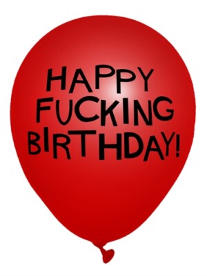 x rated birthday party balloons 8 count