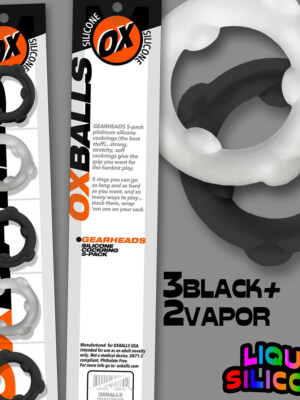 gearheads 5 pack spinner rings black vapor