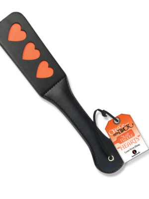 orange is the new black triple heart slap paddle