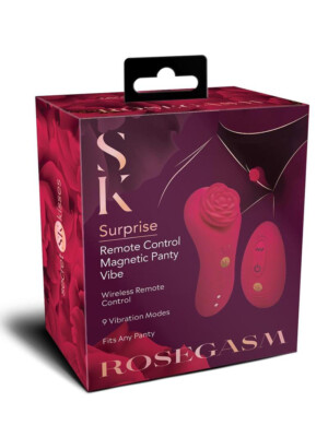 rosegasm rose surprise panty vibe red