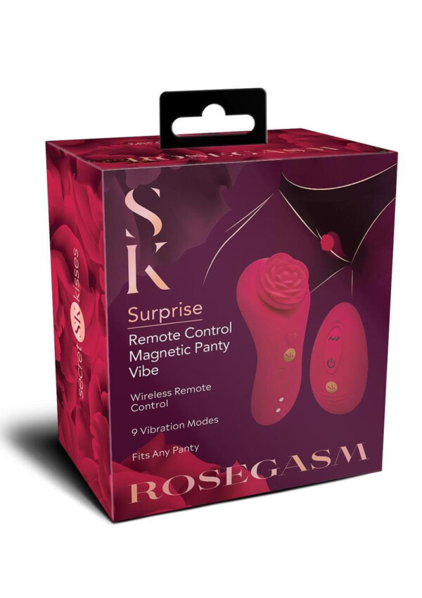 rosegasm rose surprise panty vibe red