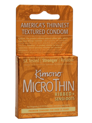 kimono microthin ribbed plus sensi dots 3 pack