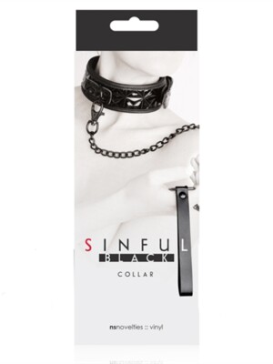 sinful collar black