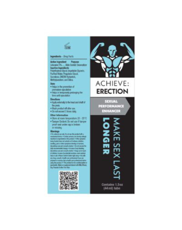 achieve erection sexual performance enhancer 1.5 oz