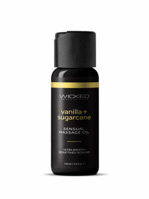 vanilla + sugercane massage oil 4oz