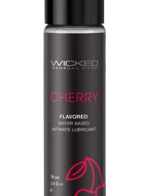 aqua cherry flavored water based intimate lubricant 1 fl. oz.