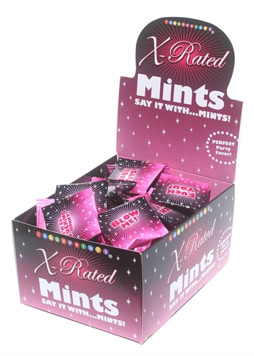 x rated mints 100 piece p.o.p display 3.1g bags