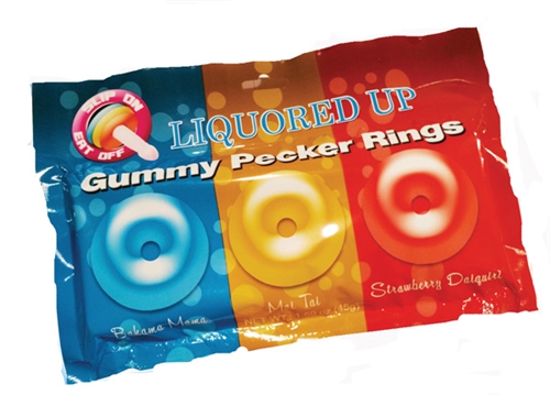 liquored up gummy pecker rings