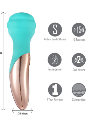 kali 15 function rechargeable wireless dual motor mini wand